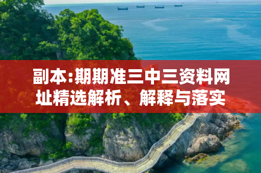 副本:期期准三中三资料网址精选解析、解释与落实