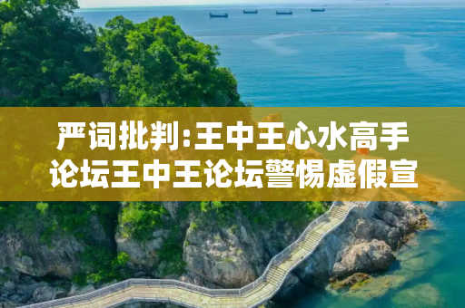 严词批判:王中王心水高手论坛王中王论坛警惕虚假宣传-全面释义、解释与落实
