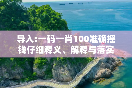 导入:一码一肖100准确摇钱仔细释义、解释与落实