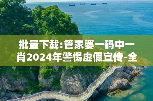 批量下载:管家婆一码中一肖2024年警惕虚假宣传-全面释义、解释与落实
