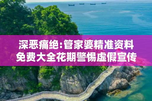 深恶痛绝:管家婆精准资料免费大全花期警惕虚假宣传、全面解答与解释