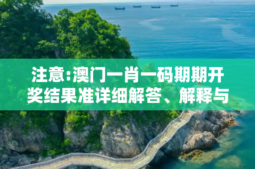 注意:澳门一肖一码期期开奖结果准详细解答、解释与落实