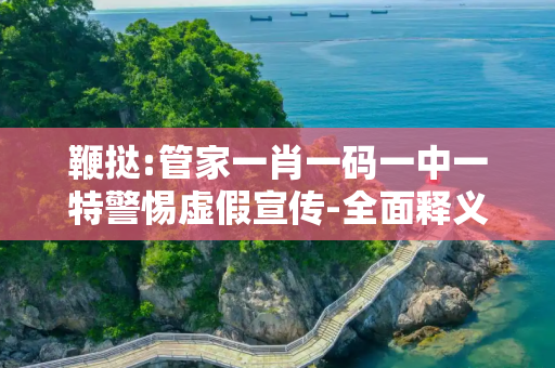 鞭挞:管家一肖一码一中一特警惕虚假宣传-全面释义、解释与落实
