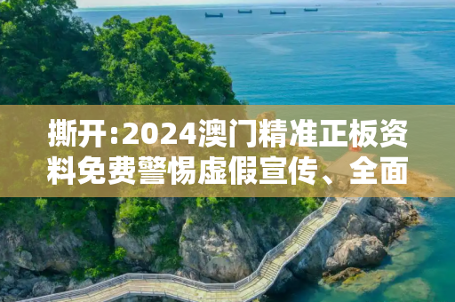 撕开:2024澳门精准正板资料免费警惕虚假宣传、全面解答