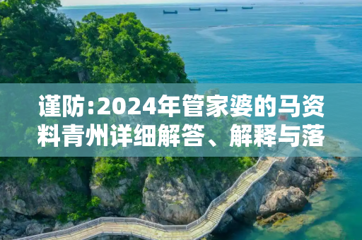 谨防:2024年管家婆的马资料青州详细解答、解释与落实
