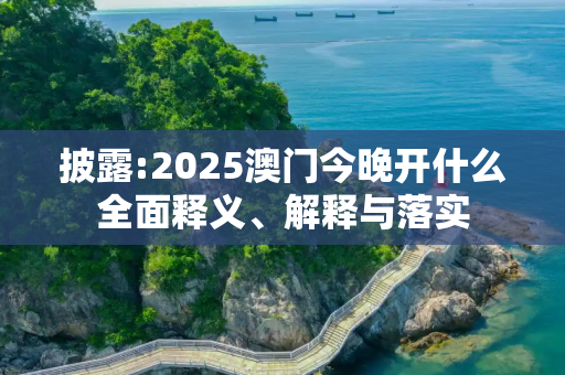披露:2025澳门今晚开什么全面释义、解释与落实
