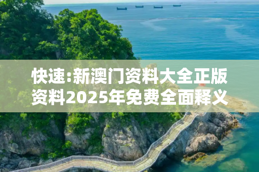 快速:新澳门资料大全正版资料2025年免费全面释义、解释与落实
