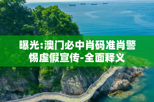 曝光:澳门必中肖码准肖警惕虚假宣传-全面释义