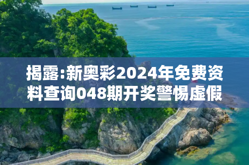 揭露:新奥彩2024年免费资料查询048期开奖警惕虚假宣传、全面解答与解释