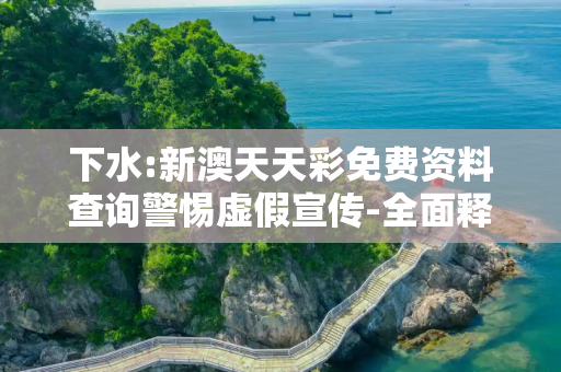 下水:新澳天天彩免费资料查询警惕虚假宣传-全面释义、解释与落实